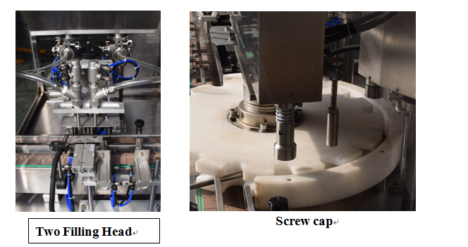 KPGX-1 stroj s tekočino za polnjenje in zapiranje drog za stekleničke s sirupom